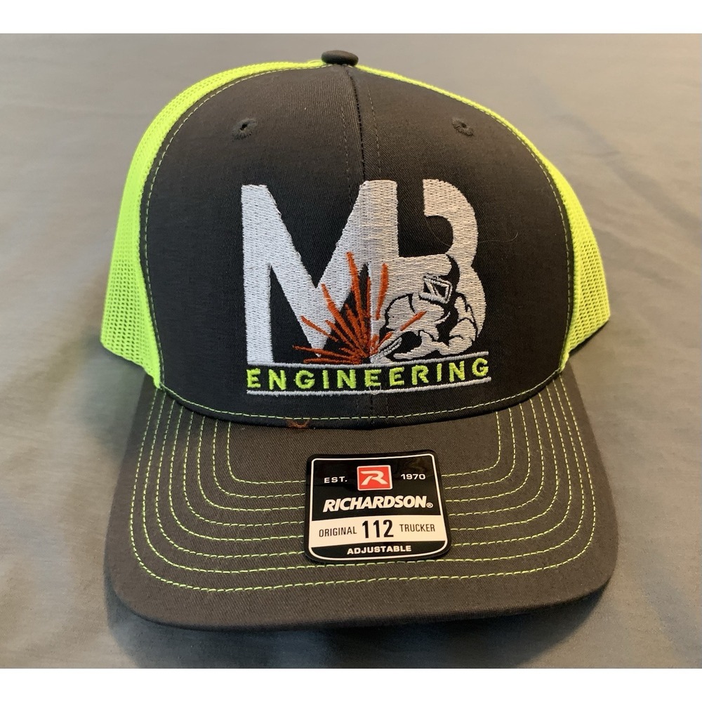 MB Engineering Snapback Trucker Ball Cap/Hat Richardson‎ 112